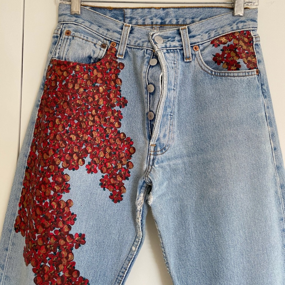 Vintage painted Levi’s - Picture 5 of 9